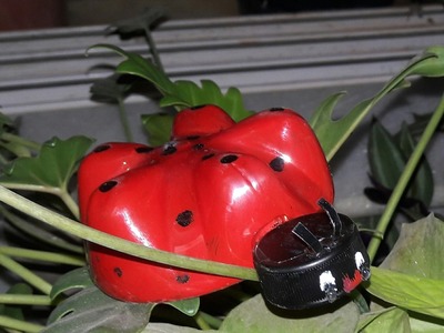 Quick Craft: How to make a Ladybug| Plastic Bottle Craft| Kids Art and Craft| Mommy&Baby's Art Class