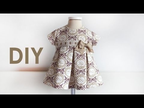 SEWING TUTORIAL: How to sew this pleated dress fully lined