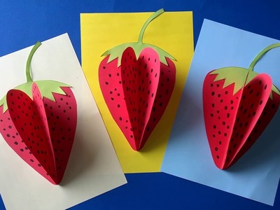 Strawberry  paper craft