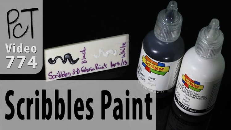 Testing Scribbles 3D Fabric Paint on Polymer Clay