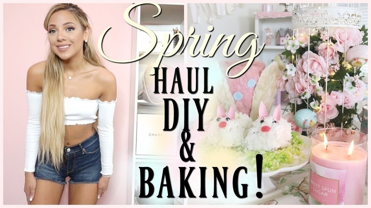 VLOG: new spring clothes, diy decor, & baking! | fancy vlogs