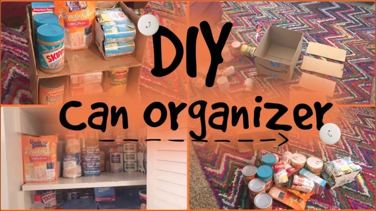 Cardboard Pantry Organizer HACK!- DIY