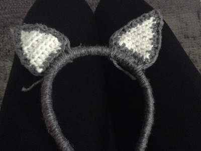 Crochet cat ears