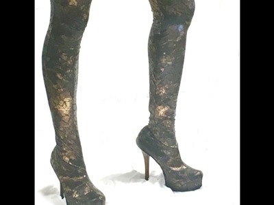 DIY Beautiful Legging Boots Tutorial w. free pattern- You'll love!!