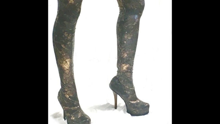 DIY Beautiful Legging Boots Tutorial w. free pattern- You'll love!!