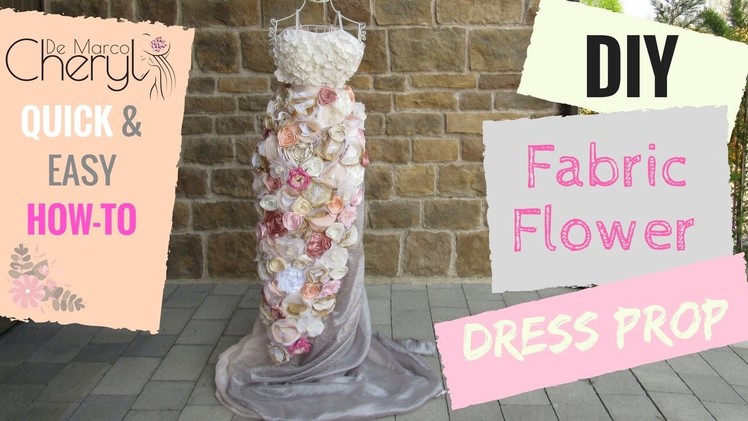 DIY FABRIC FLOWER DRESS PROP FOR EVENTS - WOW FACTOR