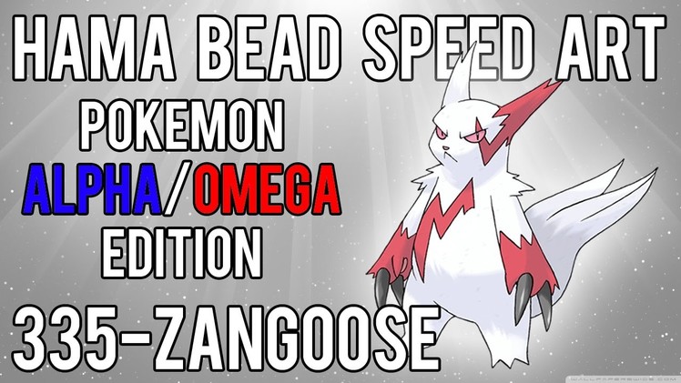 Hama Bead Speed Art | Pokemon | Alpha.Omega | Timelapse | 335 - Zangoose