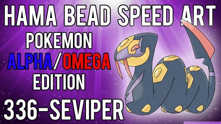 Hama Bead Speed Art | Pokemon | Alpha.Omega | Timelapse | 336 - Seviper