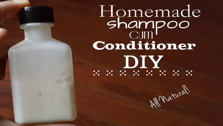 Homemade Natural Shampoo cum Conditioner DIY|All-in-one natural hair care