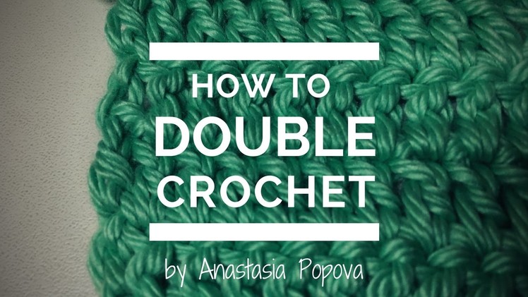 How to Double Crochet and Double Crochet in Rows
