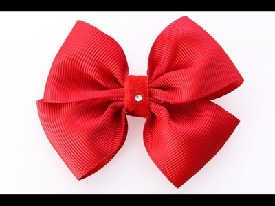 How to Make a Bow out of Ribbon, DIY Hair Bows, Hair Accessories, EASY Bow Tutorial