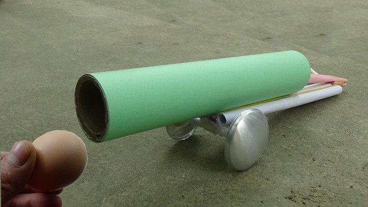How to make a paper cannon that shoots paper ball Very Powerfull - Paper Cannon