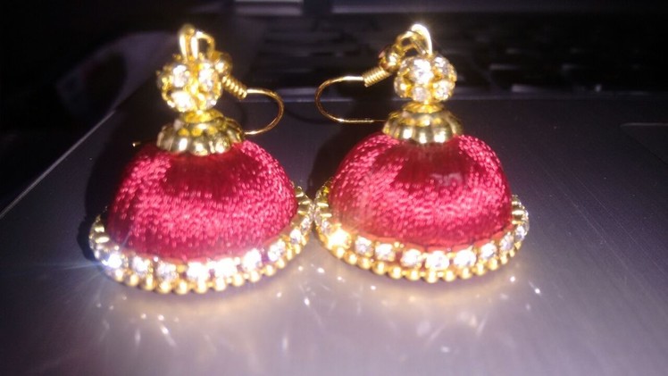 How to make Bridal Jhumkas || Silk Thread Earrings || Making of Designer Bridal Jhumkas at Home