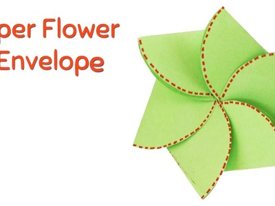 How to Make Paper Flower Envelope | Closed Flower Envelop - Varni Crafts