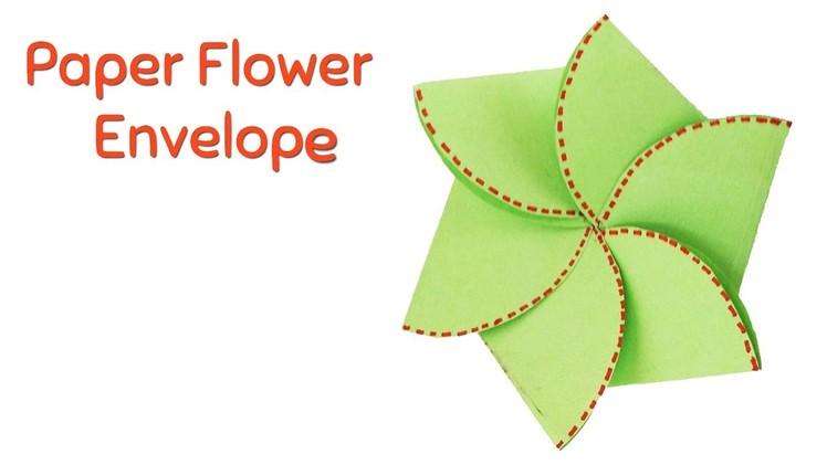 How to Make Paper Flower Envelope | Closed Flower Envelop - Varni Crafts