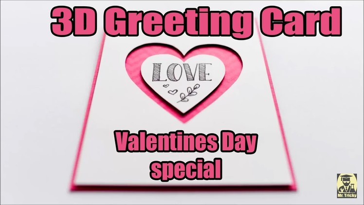 How to make valentine greeting card | magical valentine card | valentine's day special | mr gear