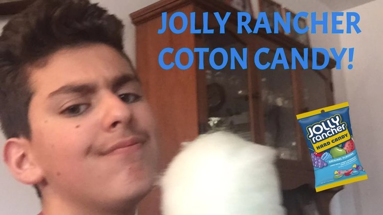 JOLLY RANCHER COTTON CANDY! DIY JOLLY RACNCHER AND MINT COTTON CANDY AND MINT COTTON CANDY!