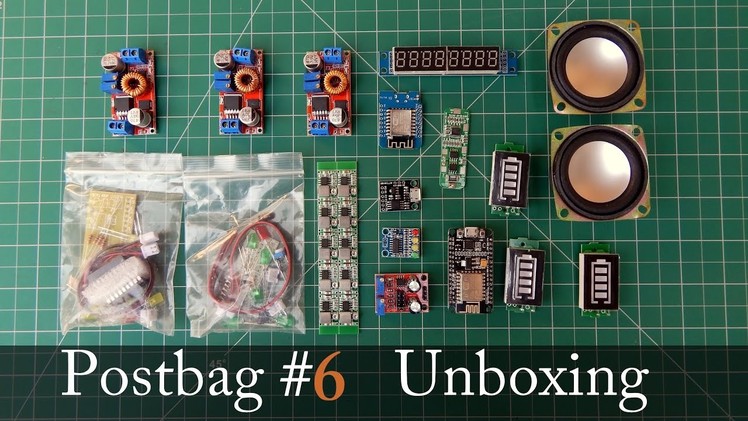 Postbag #6 Speaker DIY Kit | NodeMCU | Lithium Battery Charge indicator | 4S BMS Board