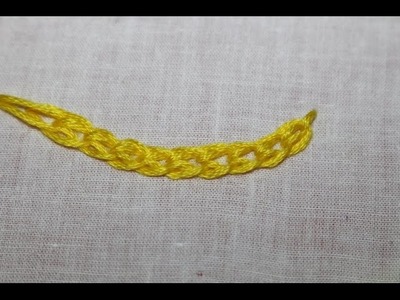 Braided chain stitch - Hand embroidery Hungarian chain stitch