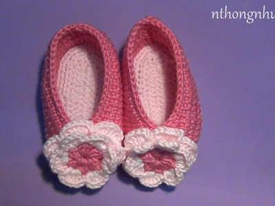 Crochet baby shoes tutorial - Pattern 1