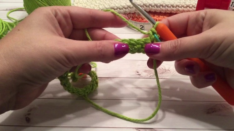 Crochet Washcloth Single Crochet Tutorial