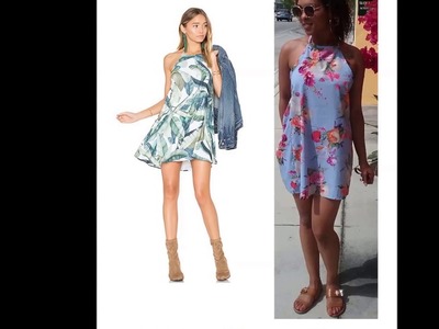 DIY Backless Halter Dress Tutorial