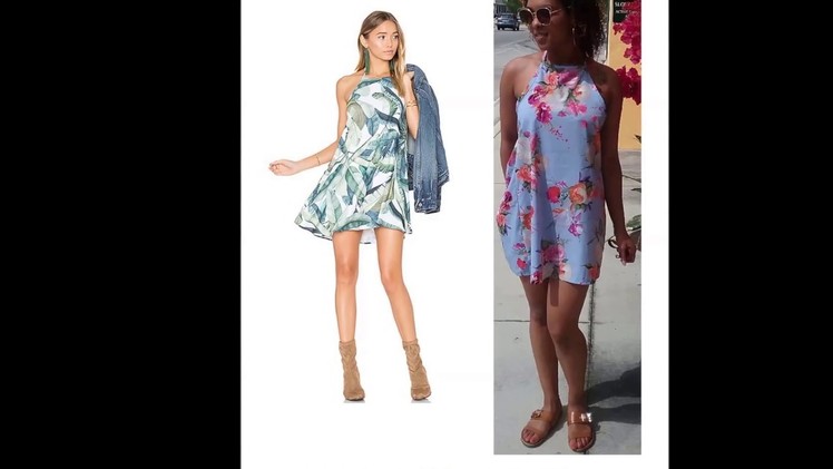 DIY Backless Halter Dress Tutorial