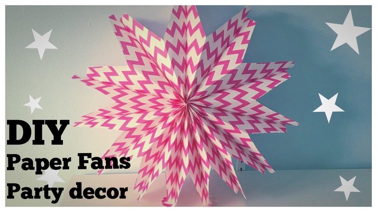 DIY | Funky Paper fans | Party decor ideas
