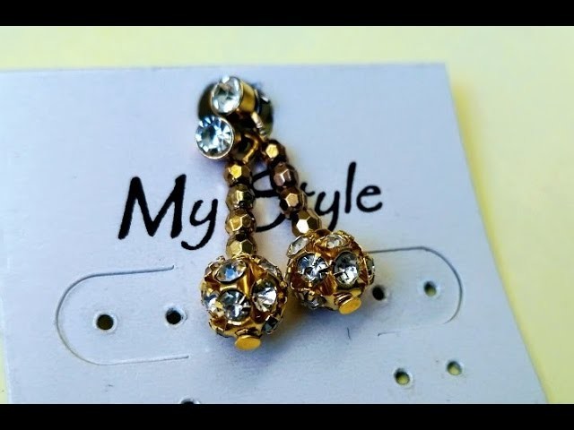 DIY | How to make Simple Earrings in 5 minutes at Home | Tutorial