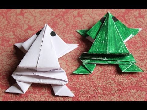 DIY - Jumping Frog | Paper Crafts Jumping Frog | How to make Paper Jumping Frog