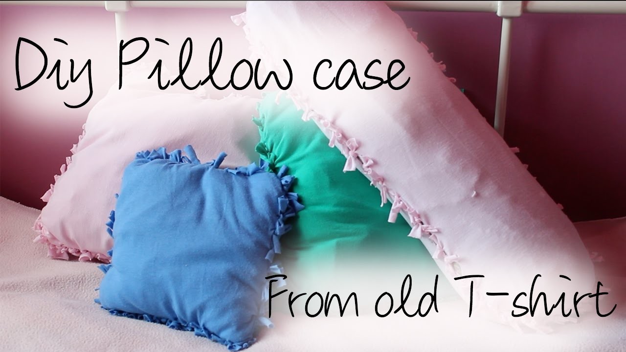 diy shirt pillow case