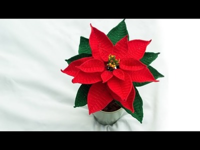 [Flower] Christmas Poinsettia Crochet Tutorial