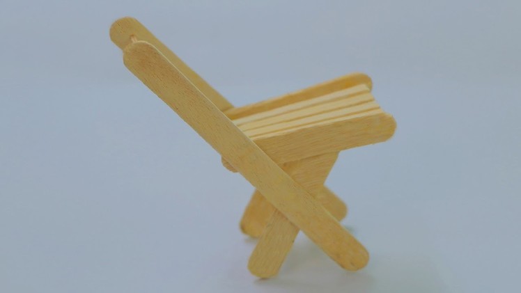How to build a folding chair using popsicle stick - Easy folding chair
