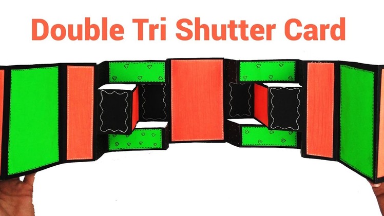 How To Make A Double Tri Shutter Card | Mini Album Tutorial