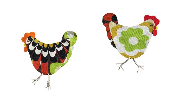 How to make a fabric chicken applique - #71