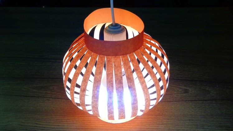 How to Make a Paper Lamp Shade Easily.