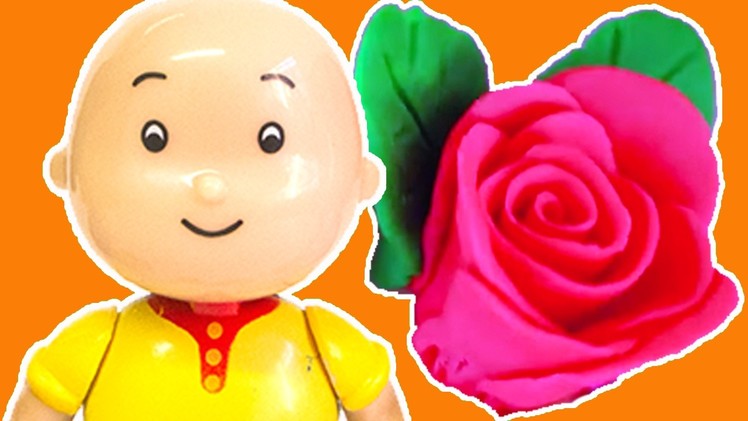 How To Make a Red Rose from Play Doh for Valentine's Day with Caillou | Caillou Toys ADVERTISEMENT