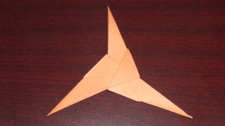 How to Make a Three Bladed Paper Ninja Star (Shuriken) Easily