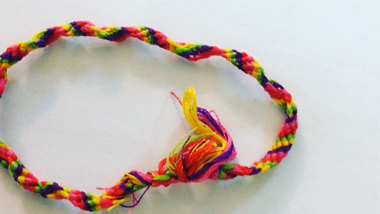 How To Make a Twisted Candy Stripe Bracelet