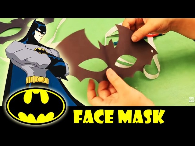 How To Make Batman Face Mask | Batman Theme | Step By Step DIY | Crafts For Kids