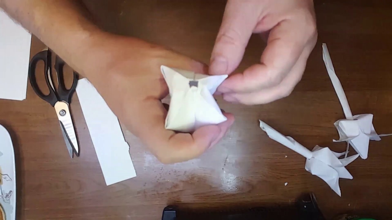 easy origami flower no glue