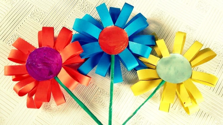 How to Make Paper Flowers For Kids