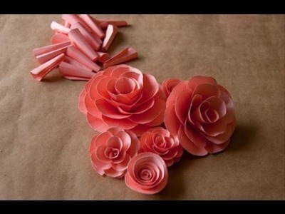 How to make real paper rose flower | The crazy craft