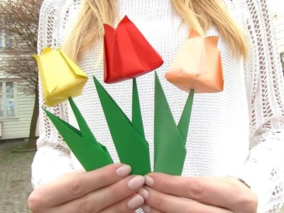 Origami Flower   Easy Paper Flowers!