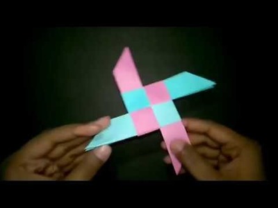 Origami. paper Ninja blade. .