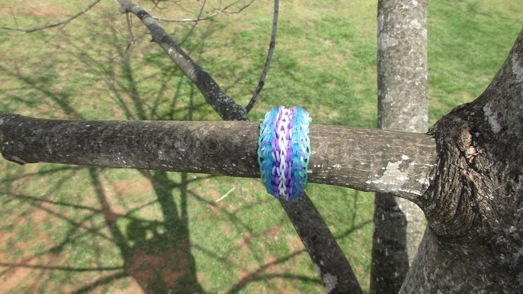 Rainbow Loom.Hook Design: The Trapped Twist Bracelet