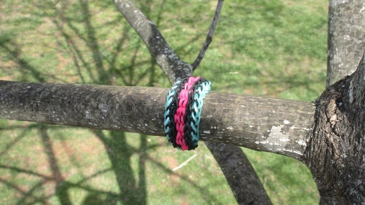 Rainbow Loom.Hook Tutorial: The Woven Zebra Bracelet