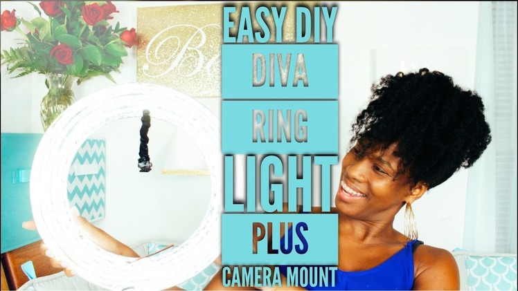 BEST DIY diva ring light plus stand camera mount | under $30
