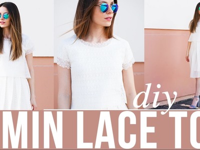 DIY 5 Minute lace top