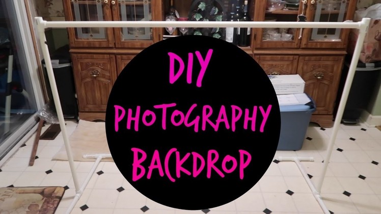 DIY BACKDROP STAND UNDER 15$ COLLAB WITH SARANUTT!